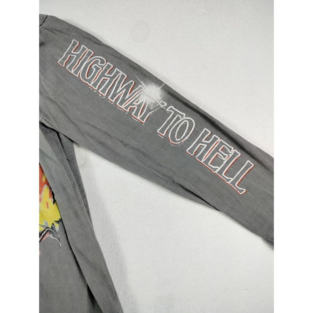 AC/DC T Shirt Mens XL Gray Highway To Hell Rockabilly Grunge Rockandroll  Rocker - Picture 4 of 10
